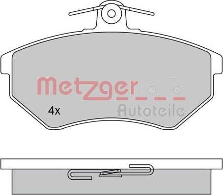 Metzger 1170062 - Set placute frana,frana disc aaoparts.ro