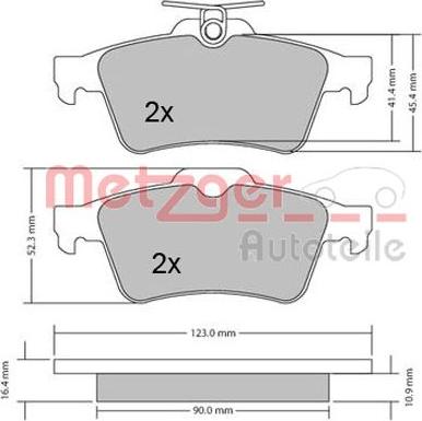 Metzger 1170006 - Set placute frana,frana disc aaoparts.ro