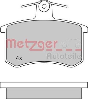 Metzger 1170030 - Set placute frana,frana disc aaoparts.ro