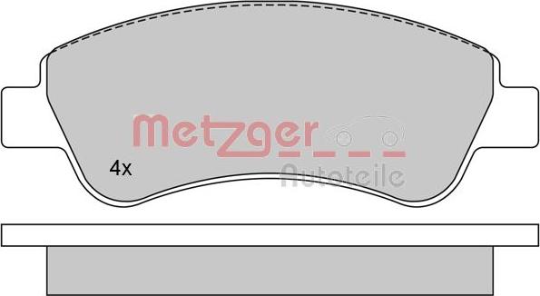 Metzger 1170026 - Set placute frana,frana disc aaoparts.ro