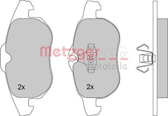 Metzger 1170100 - Set placute frana,frana disc aaoparts.ro