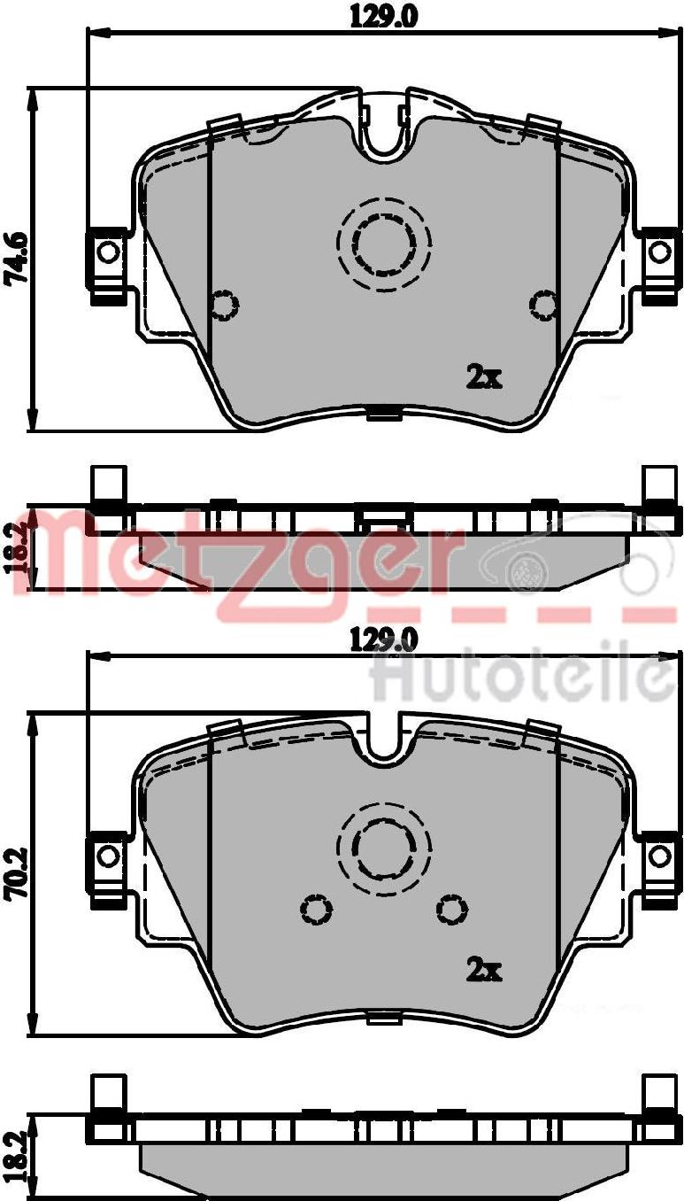 Metzger 1170845 - Set placute frana,frana disc aaoparts.ro