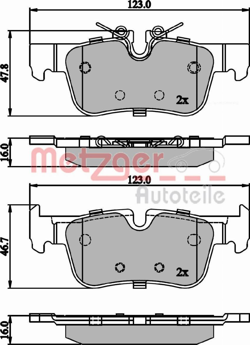 Metzger 1170846 - Set placute frana,frana disc aaoparts.ro