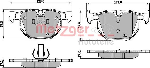 Metzger 1170843 - Set placute frana,frana disc aaoparts.ro