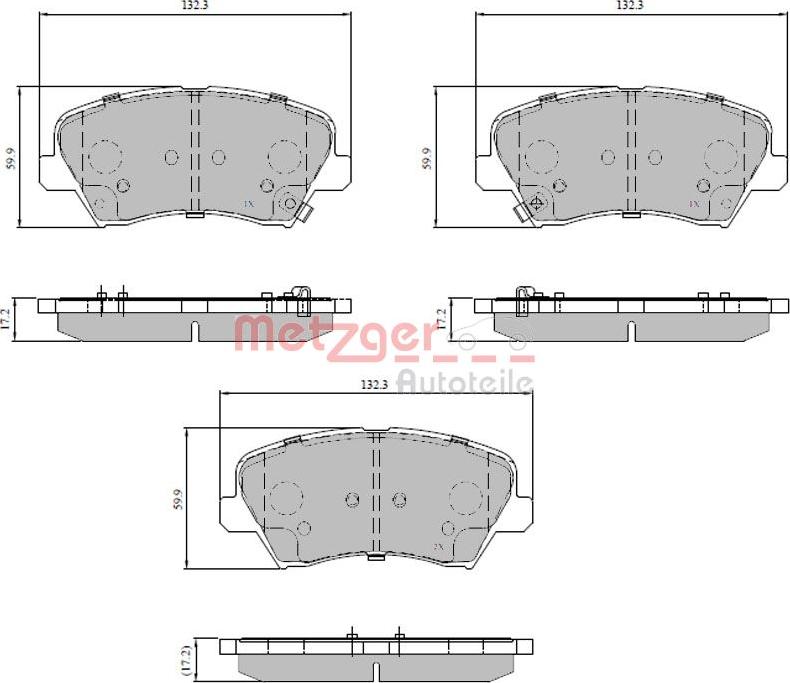 Metzger 1170817 - Set placute frana,frana disc aaoparts.ro