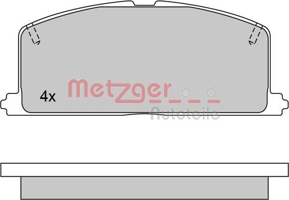 Metzger 1170327 - Set placute frana,frana disc aaoparts.ro