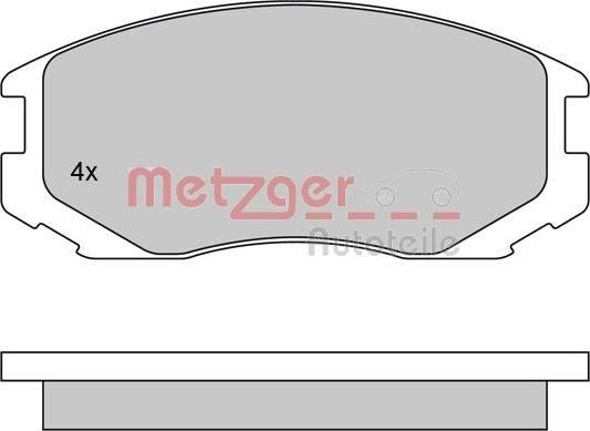 Metzger 1170294 - Set placute frana,frana disc aaoparts.ro