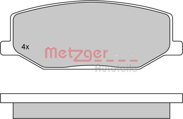 Metzger 1170259 - Set placute frana,frana disc aaoparts.ro