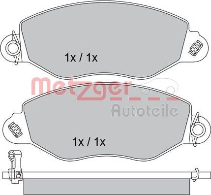 Metzger 1170210 - Set placute frana,frana disc aaoparts.ro