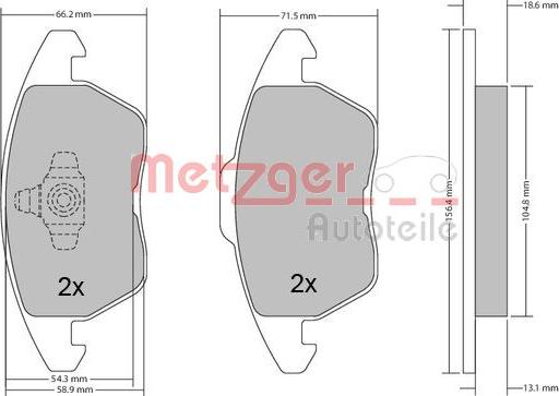 Metzger 1170211 - Set placute frana,frana disc aaoparts.ro