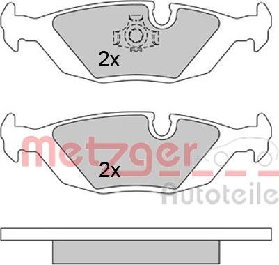 Metzger 1170284 - Set placute frana,frana disc aaoparts.ro
