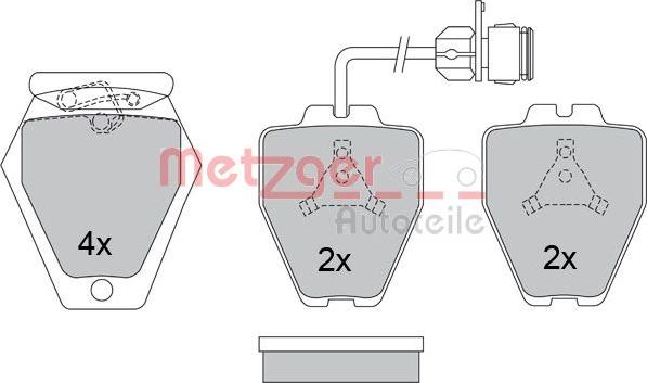 Metzger 1170280 - Set placute frana,frana disc aaoparts.ro