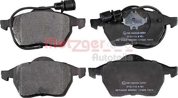Metzger 1170225 - Set placute frana,frana disc aaoparts.ro