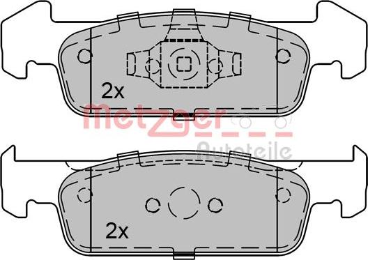Metzger 1170791 - Set placute frana,frana disc aaoparts.ro