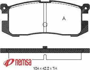 ADVICS-SEA E2N036T - Set placute frana,frana disc aaoparts.ro
