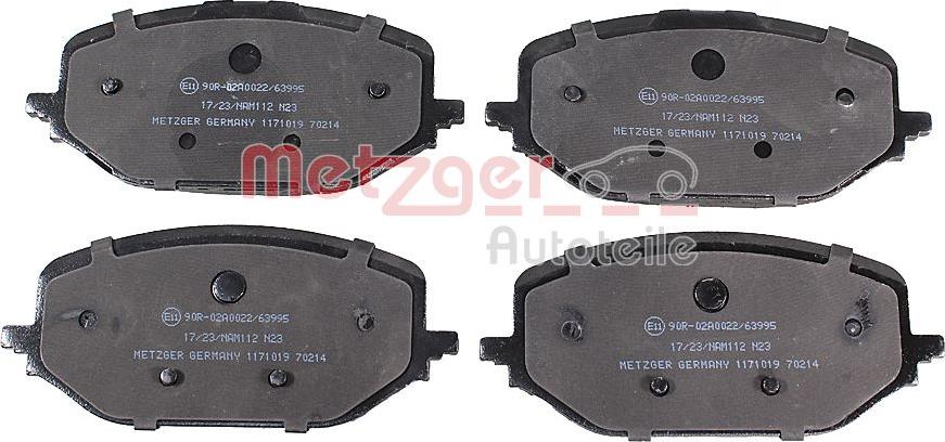 Metzger 1171019 - Set placute frana,frana disc aaoparts.ro