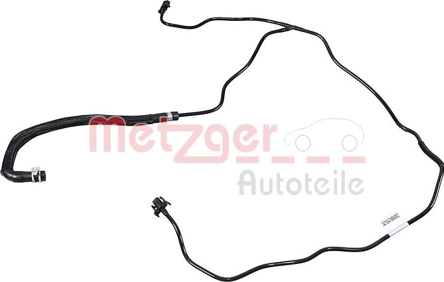 Metzger 2421554 - Furtun radiator aaoparts.ro