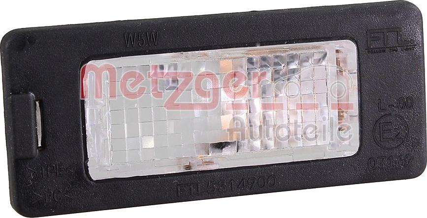 Metzger 2080038 - Iluminare numar de circulatie aaoparts.ro