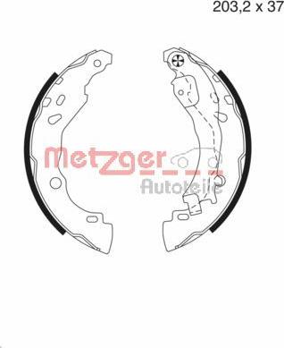 Metzger MG 982 - Set saboti frana aaoparts.ro