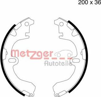 Metzger MG 505 - Set saboti frana aaoparts.ro