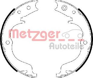 Metzger MG 110 - Set saboti frana, frana de mana aaoparts.ro