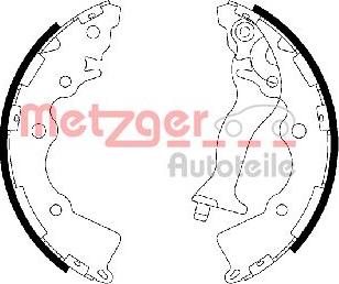 Metzger MG 111 - Set saboti frana aaoparts.ro