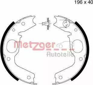 Metzger MG 811 - Set saboti frana, frana de mana aaoparts.ro