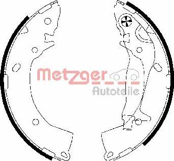 Metzger MG 818 - Set saboti frana aaoparts.ro