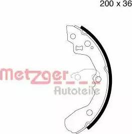 Metzger MG 812 - Set saboti frana aaoparts.ro