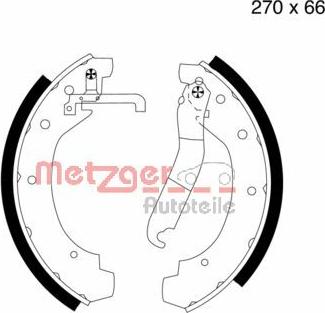 Metzger MG 399 - Set saboti frana aaoparts.ro