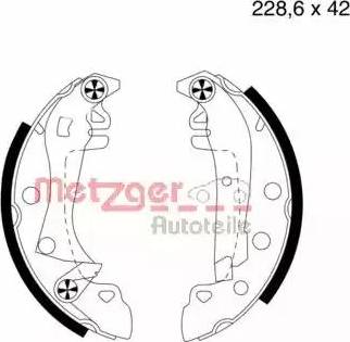 Metzger MG 339 - Set saboti frana aaoparts.ro