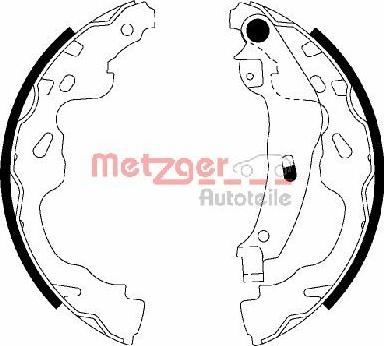 Metzger MG 209 - Set saboti frana aaoparts.ro