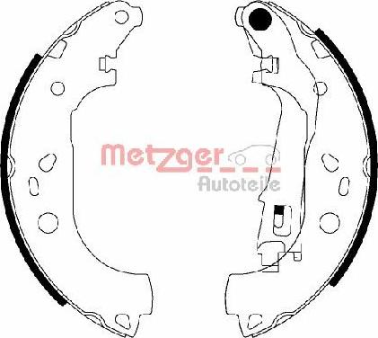 Metzger MG 210 - Set saboti frana aaoparts.ro