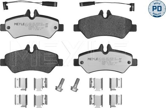 Meyle 025 291 9019/PD - Set placute frana,frana disc aaoparts.ro