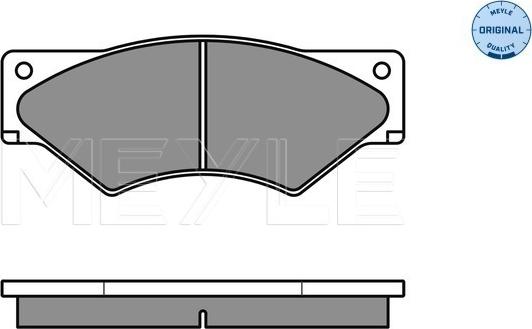 Meyle 025 291 0720/W - Set placute frana,frana disc aaoparts.ro