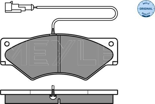 Meyle 025 291 0720/W - Set placute frana,frana disc aaoparts.ro