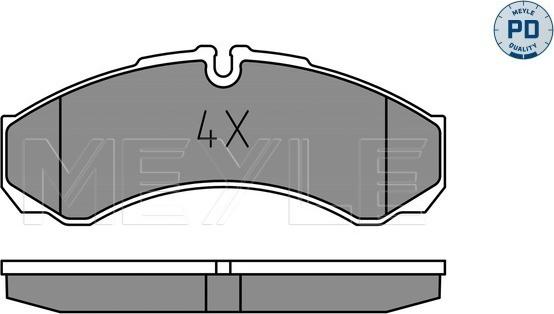 Meyle 025 291 2120/PD - Set placute frana,frana disc aaoparts.ro