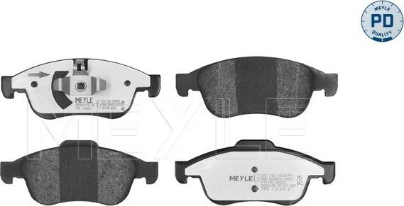 Meyle 025 249 1418/PD - Set placute frana,frana disc aaoparts.ro