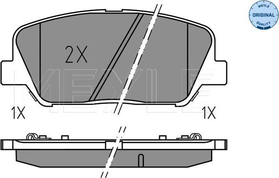 Meyle 025 249 1517 - Set placute frana,frana disc aaoparts.ro