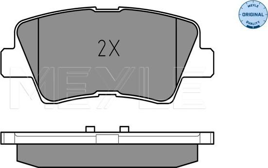 Meyle 025 249 3415/W - Set placute frana,frana disc aaoparts.ro