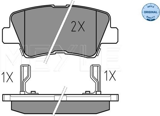 Meyle 025 249 3415/W - Set placute frana,frana disc aaoparts.ro