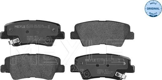 Meyle 025 249 3415/W - Set placute frana,frana disc aaoparts.ro