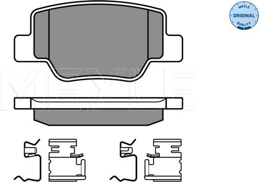 Meyle 025 249 2616/W - Set placute frana,frana disc aaoparts.ro