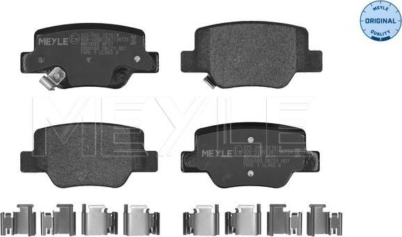 Meyle 025 249 2616/W - Set placute frana,frana disc aaoparts.ro