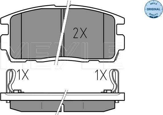 Meyle 025 244 9815/W - Set placute frana,frana disc aaoparts.ro