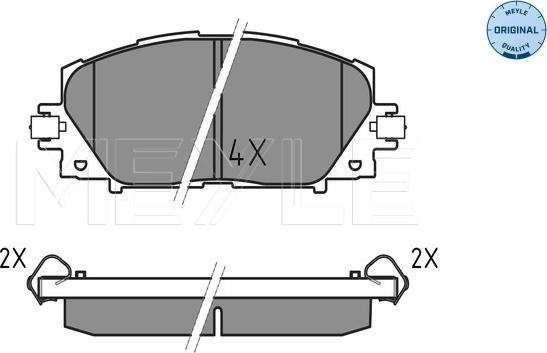 Meyle 025 244 5116 - Set placute frana,frana disc aaoparts.ro