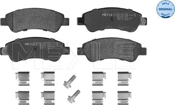 Meyle 025 244 6519 - Set placute frana,frana disc aaoparts.ro