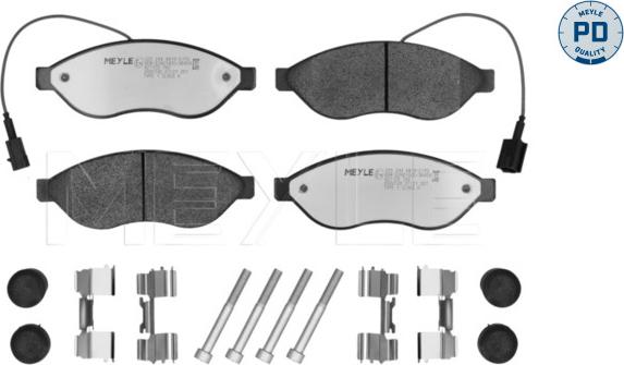 Meyle 025 244 6819-2/PD - Set placute frana,frana disc aaoparts.ro