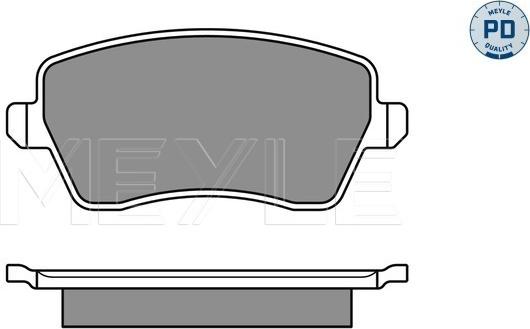 Meyle 025 244 0317/PD - Set placute frana,frana disc aaoparts.ro