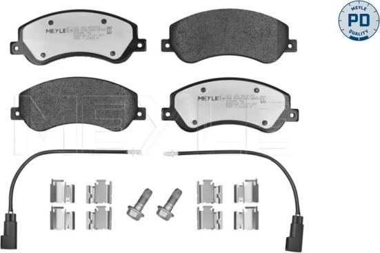 Meyle 025 244 8419/PD - Set placute frana,frana disc aaoparts.ro